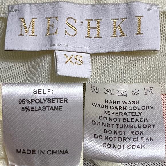 Meshki Sheer Mesh Oversized Button Down Shirt Swim Coverup/Going Out Top size XS - Picture 8 of 9